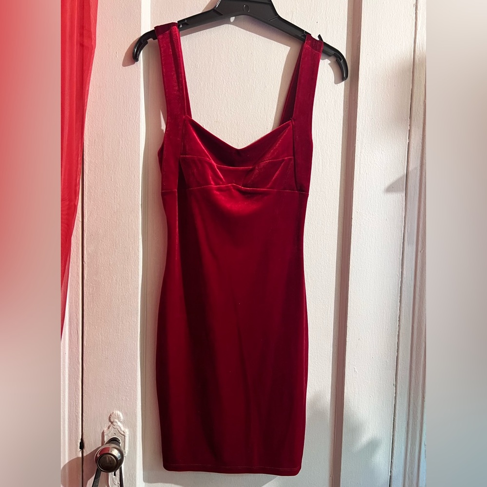 Red Velvet Mini Dress